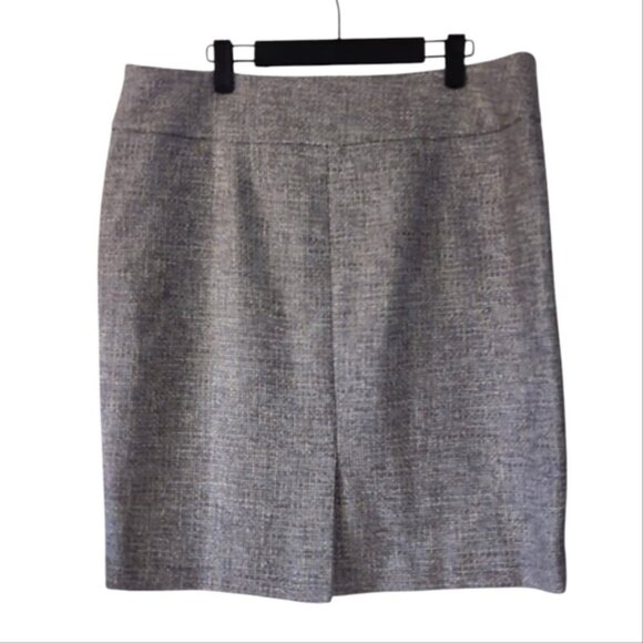 NWT Ann Taylor Wool Tweed Old Money Preppy Academia Lined Pencil Skirt 14 - Picture 1 of 8